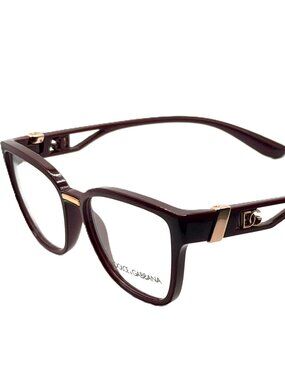 DOLCE & GABBANA DG 5070 3285 Transparent Bordeaux Women Eyeglasses 53mm 16 140